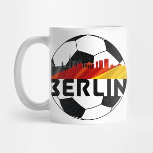 Berlin Germany Euro 2024 football—Black text Mug